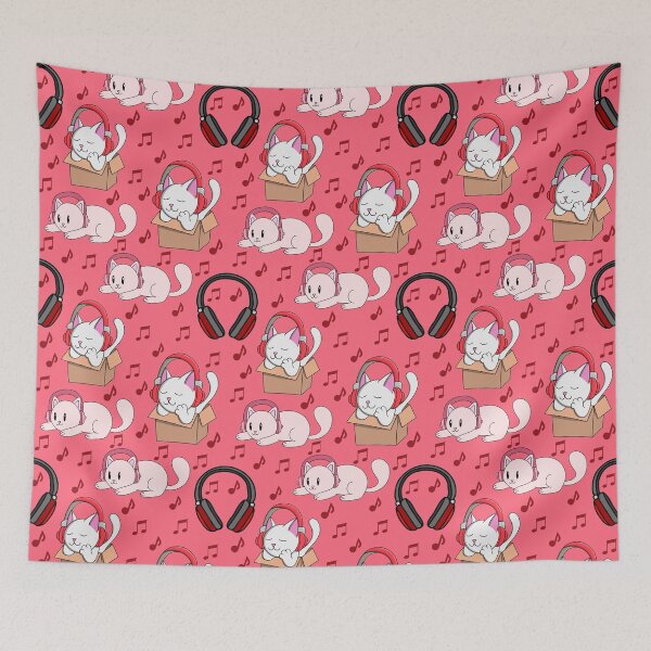 Item preview, Cat Headphones Pattern designed and sold by palaco210.