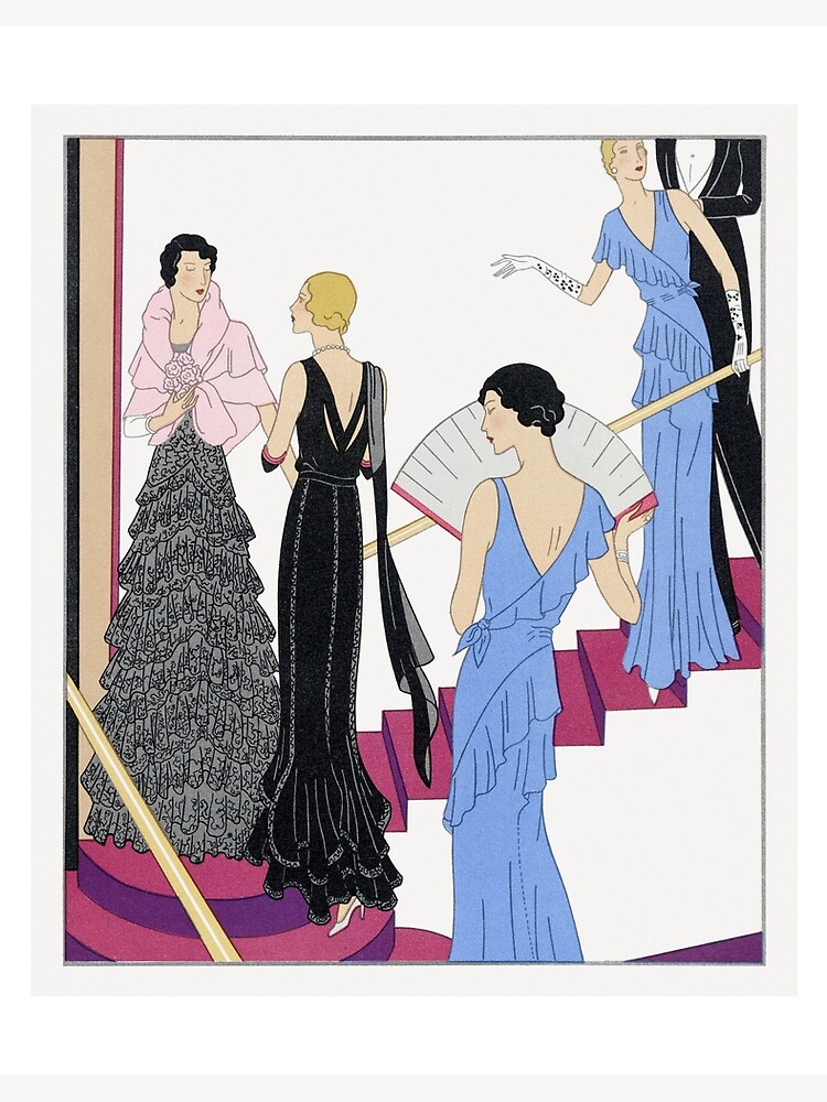 Art Deco Lace evening dress with a 'moire' cape (1931) by Redfern, Bernard et Cie and Joseph Paquin" Art Board Print for Sale by Designedbysm | Redbubble Art Deco Lace evening dress with a 'moire' cape (1931) by Redfern, Bernard et Cie and Joseph Paquin" Art Board Print for Sale by Designedbysm | Redbubble
