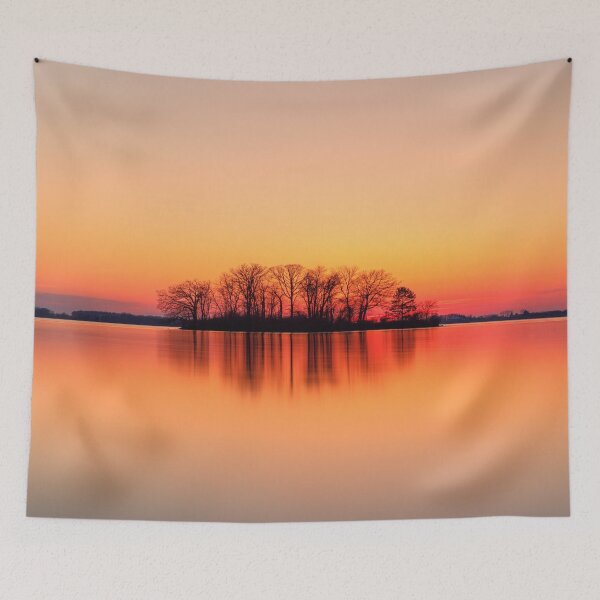 Item preview, Summer Sunset Mirror Lake designed and sold by calmdeco.