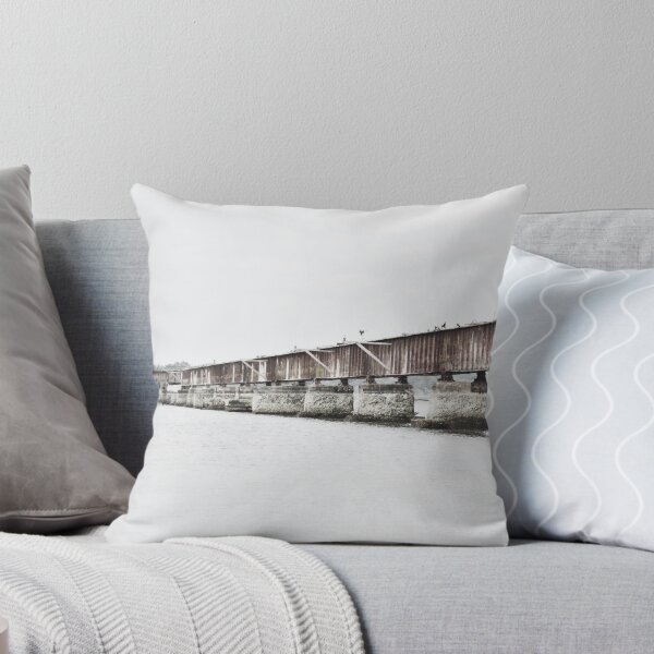 Item preview, Coosawhatchie South Carolina Old Railroad Trestle Black And White designed and sold by LisaWootenPhoto.