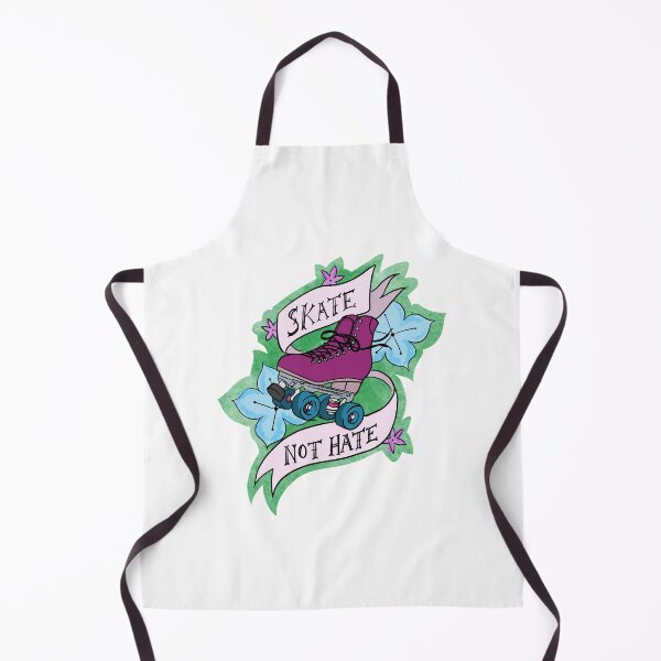 Item preview, Skate Not Hate Roller Skate Tattoo Flash Floral designed and sold by LazyBlackCatArt.