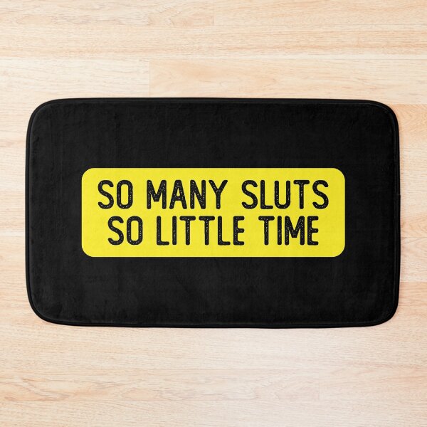 Item preview, So Many Sluts So Little Time Funny Bumper designed and sold by Sour Soul.