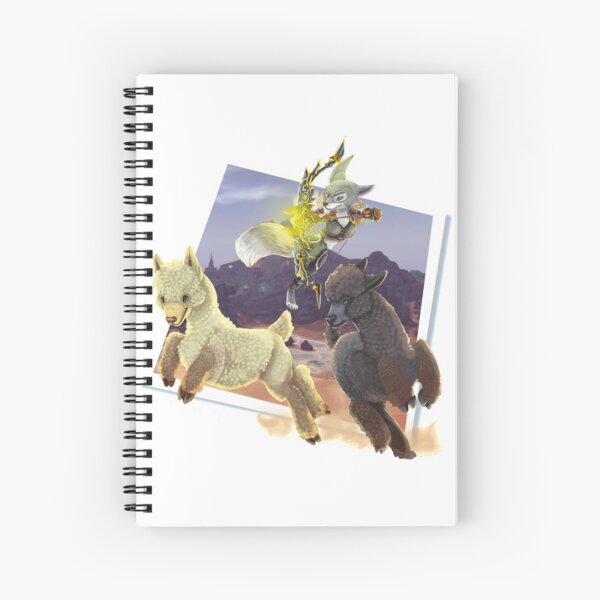 Vista previa del artículo con la obra «Warcrafts Vulpera Hunter y sus dos alpacas», diseñado y vendido por AnimalDoodles.