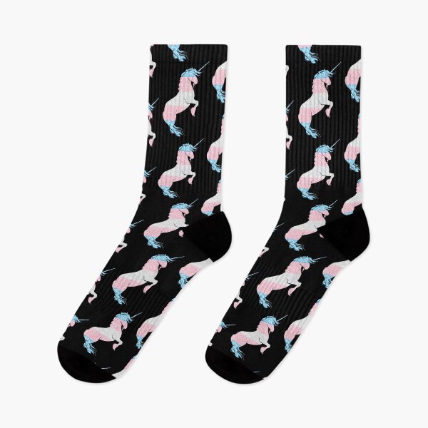 Artikelvorschau, Pride Art - Glitzer Trans Flag Einhorn Muster entworfen und verkauft von artsbycheri.