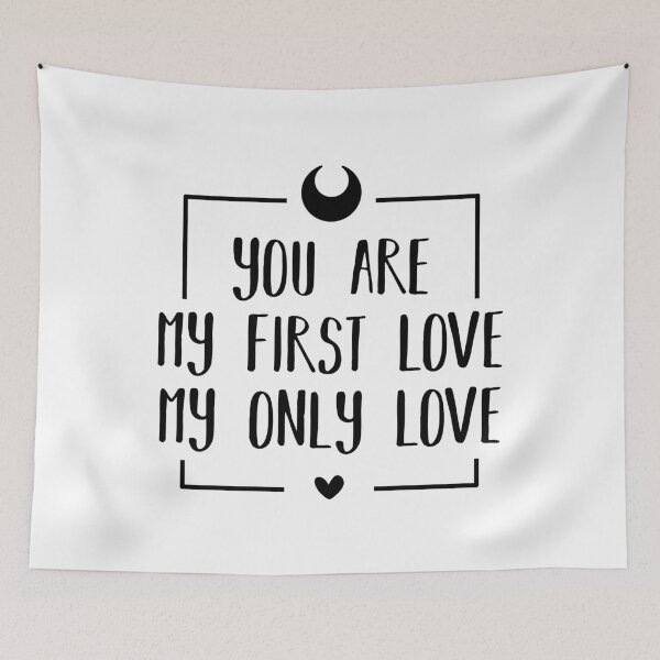 Item preview, You Are My First Love, My Only Love (Black) designed and sold by FilipeFerreira.