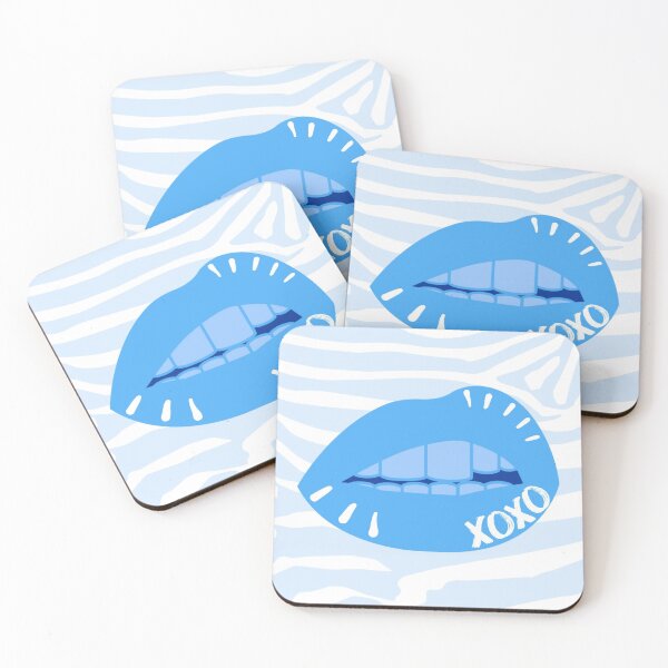 Item preview, XOXO lip bite - blue designed and sold by Julia Santos.