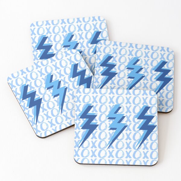 Item preview, xoxo lightning bolts - blue designed and sold by Julia Santos.