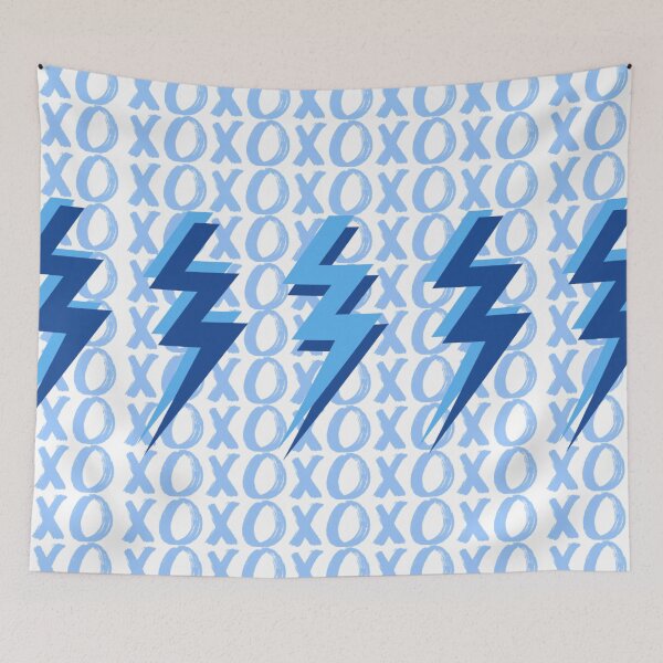 Item preview, xoxo lightning bolts - blue designed and sold by Julia Santos.
