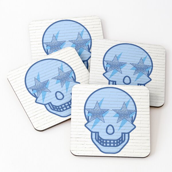 Item preview, blue star skull designed and sold by Julia Santos.