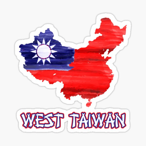 Aperçu de l'œuvre Carte de l'ouest de Taïwan Chine Protestation contre le communisme créée et vendue par LeGND.