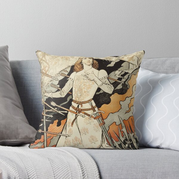 Item preview, Sarah Bernhardt as Joan of Arc by Samuel Grasset - Vintage Art designed and sold by RickE.