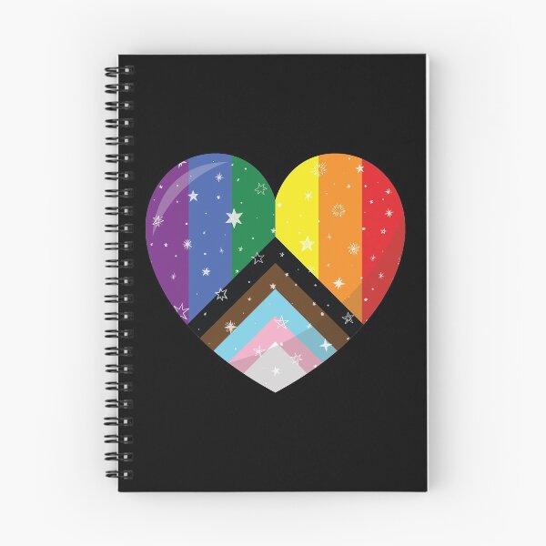 Item preview, Sparkling Progress Pride Flag Heart designed and sold by Pridish.