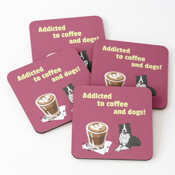 Item preview, Addicted to coffee and dogs designed and sold by kookycomet.
