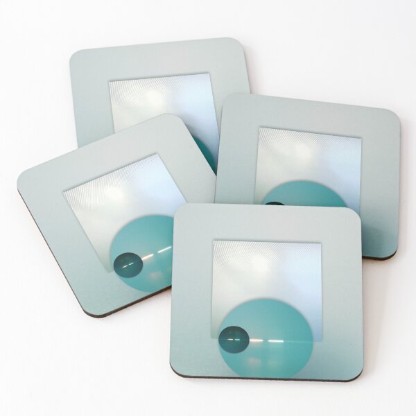 Item preview, Modern suprematist abstract digital art - - Blue shapes designed and sold by Vela Barrera.