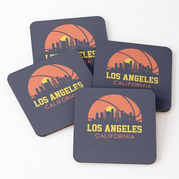 Item preview, Los Angeles Basketball Fan Retro LA City Skyline designed and sold by 74ninetees.