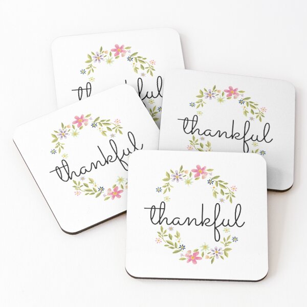Item preview, "Thankful Floral Wreath" designed and sold by ChristinesCo.
