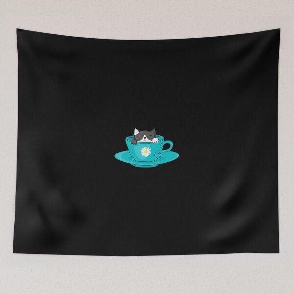 Item preview, Cat in tea cup designed and sold by Sebastian Crafts.