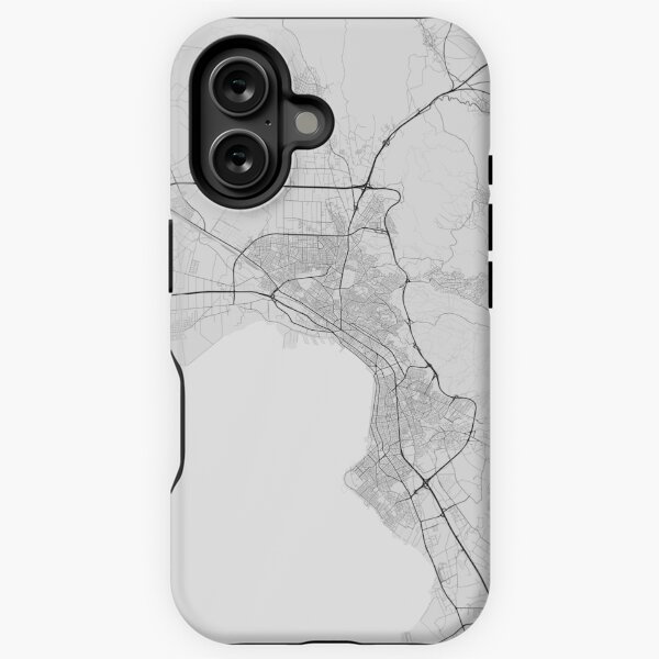 Item preview, Thessaloniki, Greece Map. (Black on white) designed and sold by Graphical-Maps.