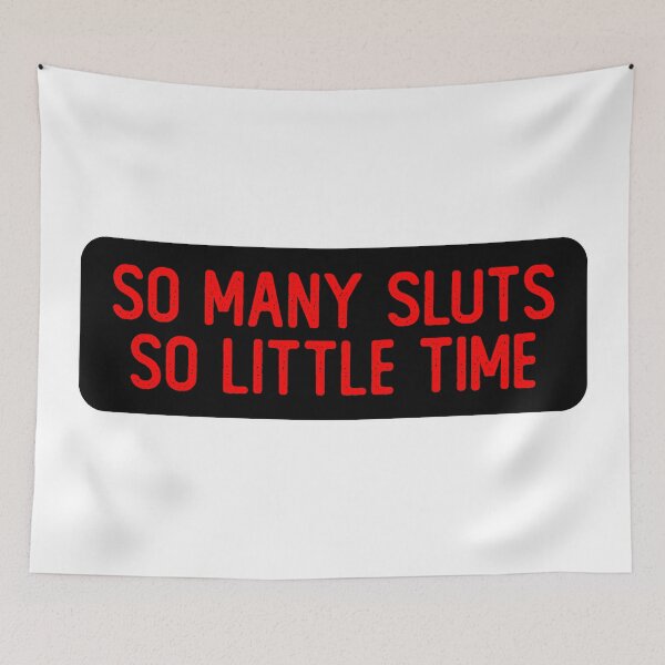 Item preview, So Many Sluts So Little Time Cool Bumper designed and sold by Sour Soul.