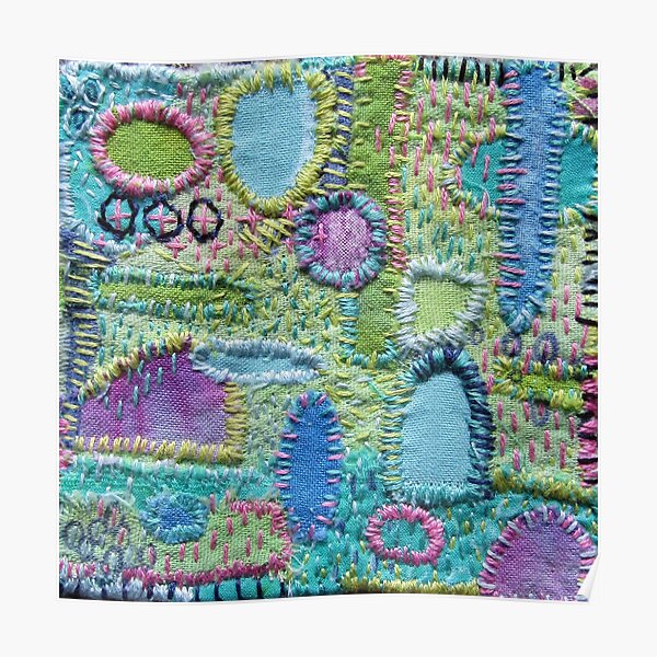 Stitched Textile Mending Poster