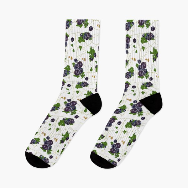 Item preview, black currant berries and flowers, pattern. designed and sold by Natairbrush.