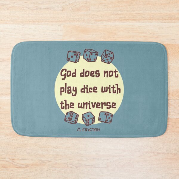 Item preview, God does not play dice with the universe  designed and sold by sandpiperstudio.