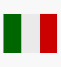 Italian Flag Photographic Print