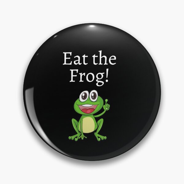 Item preview, Eat the Frog motivational fun design designed and sold by Evartdesign.