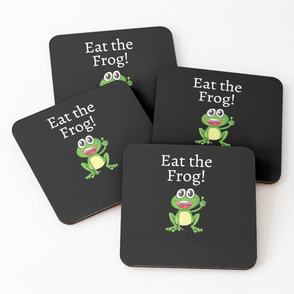 Item preview, Eat the Frog motivational fun design designed and sold by Evartdesign.