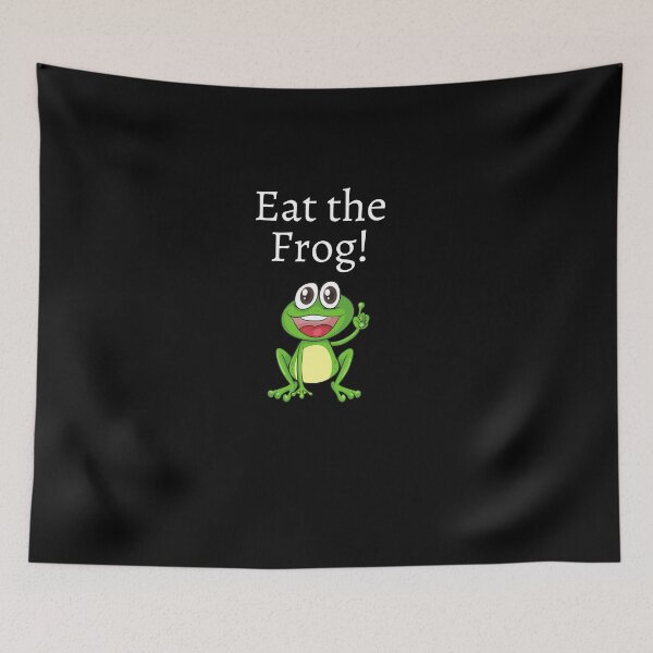 Item preview, Eat the Frog motivational fun design designed and sold by Evartdesign.