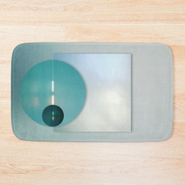 Item preview, Modern suprematist abstract digital art - - Blue shapes designed and sold by Vela Barrera.