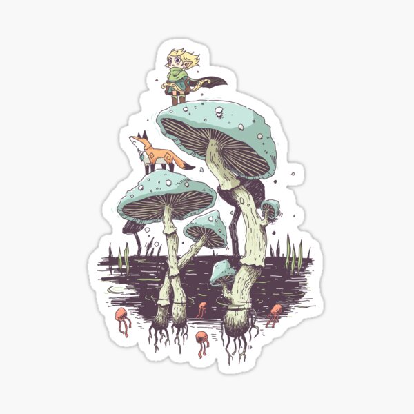 Elfen-Waldläufer Sticker