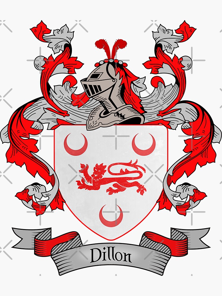 "Dillon Coat of Arms Dillon Family Crest" Sticker for Sale by chuppys