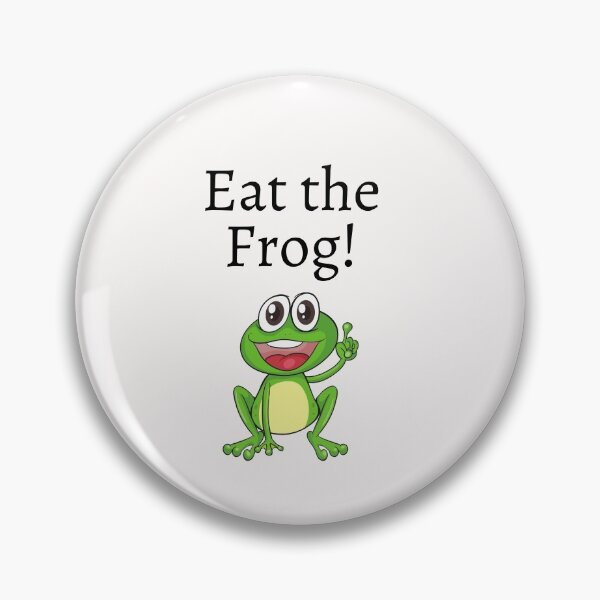 Item preview, Eat the Frog motivational fun design designed and sold by Evartdesign.