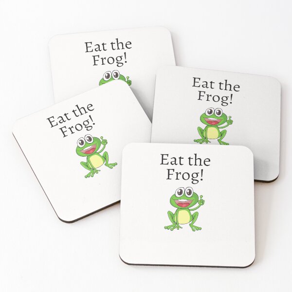 Item preview, Eat the Frog motivational fun design designed and sold by Evartdesign.