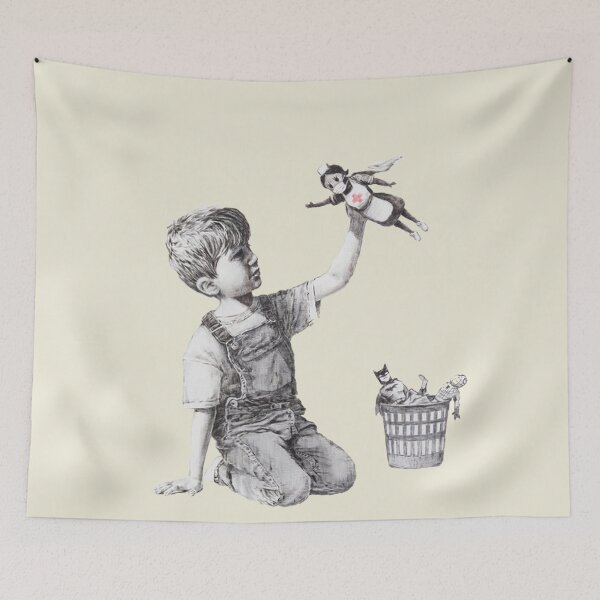 Item preview, Banksy Superhero Nurse  designed and sold by Simoel12.
