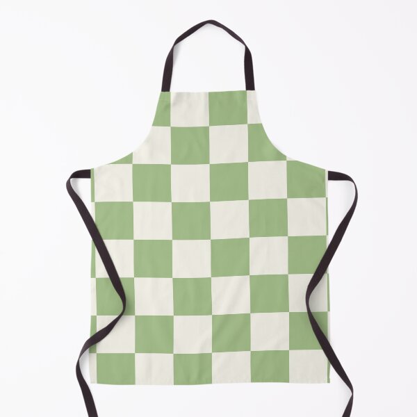 Item preview, Checkerboard Check Geometric Checked Pattern in Light Sage Green and designed and sold by kierkegaard.