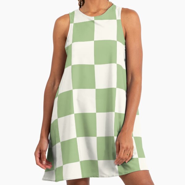 green check dress womens Blackwatch Tartan Wool Dress