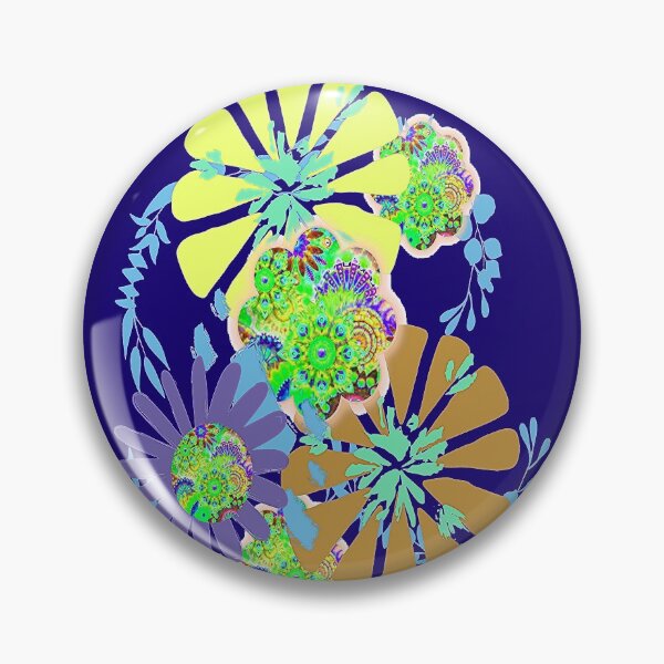 Artikelvorschau,  Bohemian Colorful Floral Abstract Art Design, nr 2, Graphic Psychedelic Abstract Art, Inspiriert von der Natur-Blumen-abstrakte Kunst entworfen und verkauft von Adri Barnard.