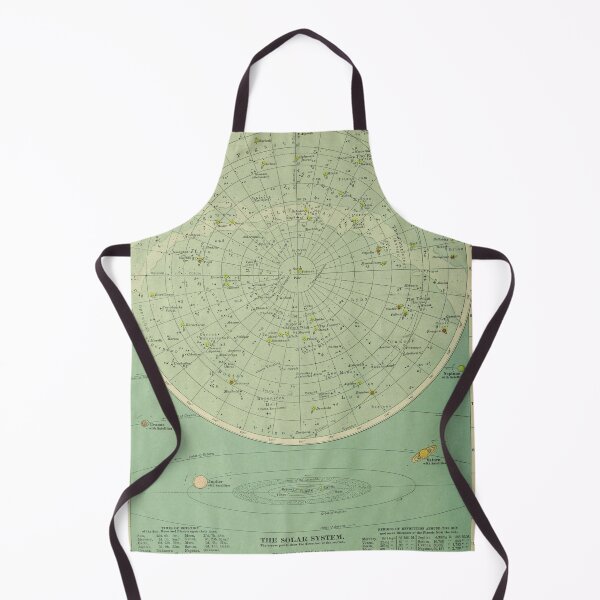 Item preview, Old Solar System & Star Constellations Map (1914) Vintage Astronomy Atlas designed and sold by BravuraMedia.
