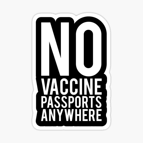 Nirgendwo Impfpässe Sticker