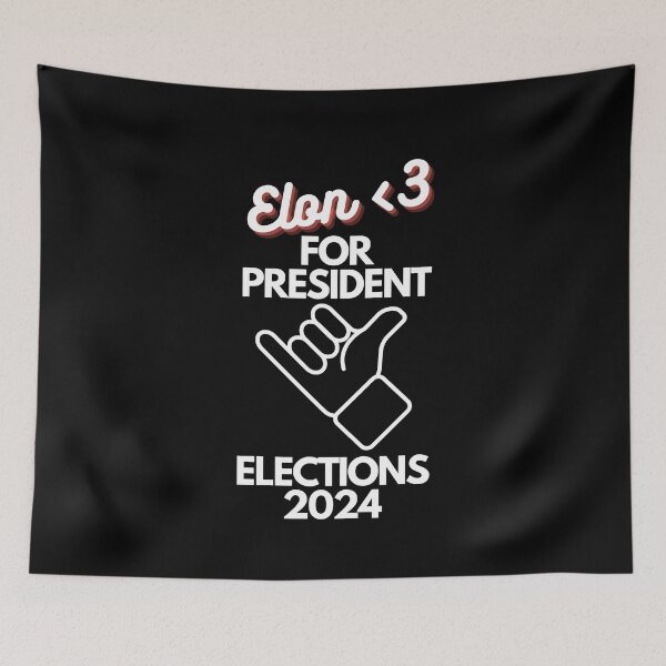 Item preview, 4 Elon <3 For President Design designed and sold by SweetEnjoyable.