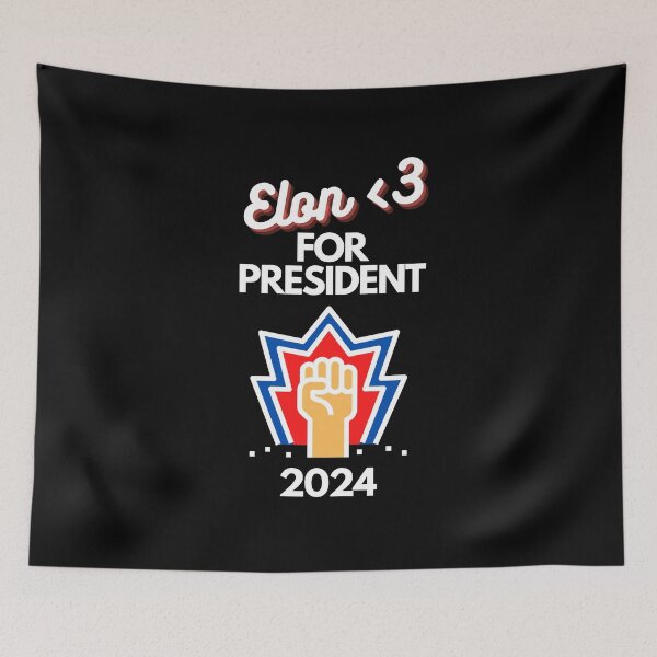 Item preview, 5 Elon <3 For President Design designed and sold by SweetEnjoyable.