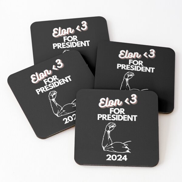 Item preview, 6 Elon <3 For President Design designed and sold by SweetEnjoyable.