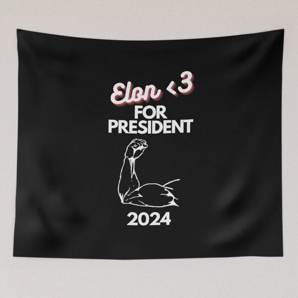 Item preview, 6 Elon <3 For President Design designed and sold by SweetEnjoyable.