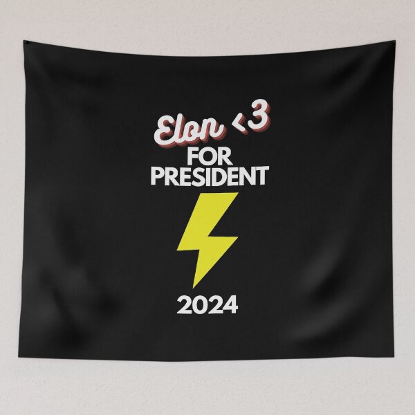 Item preview, 7 Elon <3 For President Design designed and sold by SweetEnjoyable.