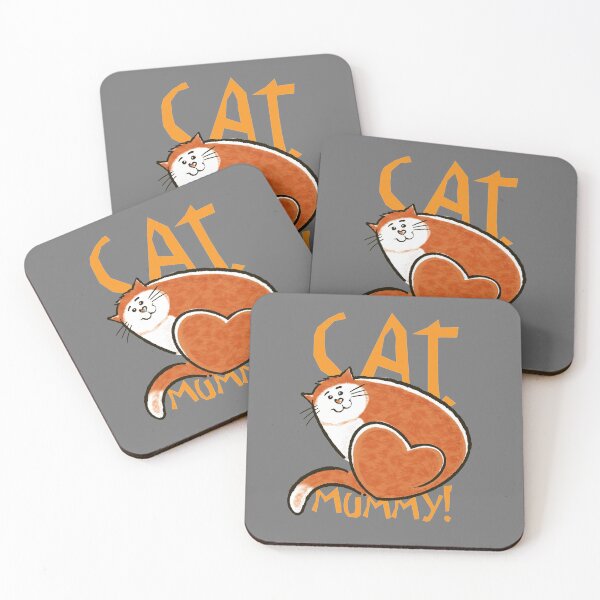 Item preview, Furry Ginger cartoon cat with caption "Cat Mummy" designed and sold by jimbairn.