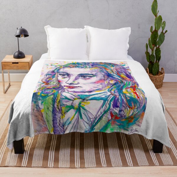 Item preview, NOVALIS watercolor and ink portrait designed and sold by lautir.