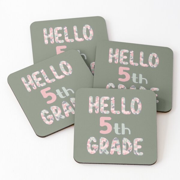 Item preview, Hello 5th Grade - Pink Camo designed and sold by GrimButterfly.