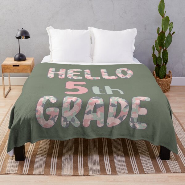 Item preview, Hello 5th Grade - Pink Camo designed and sold by GrimButterfly.